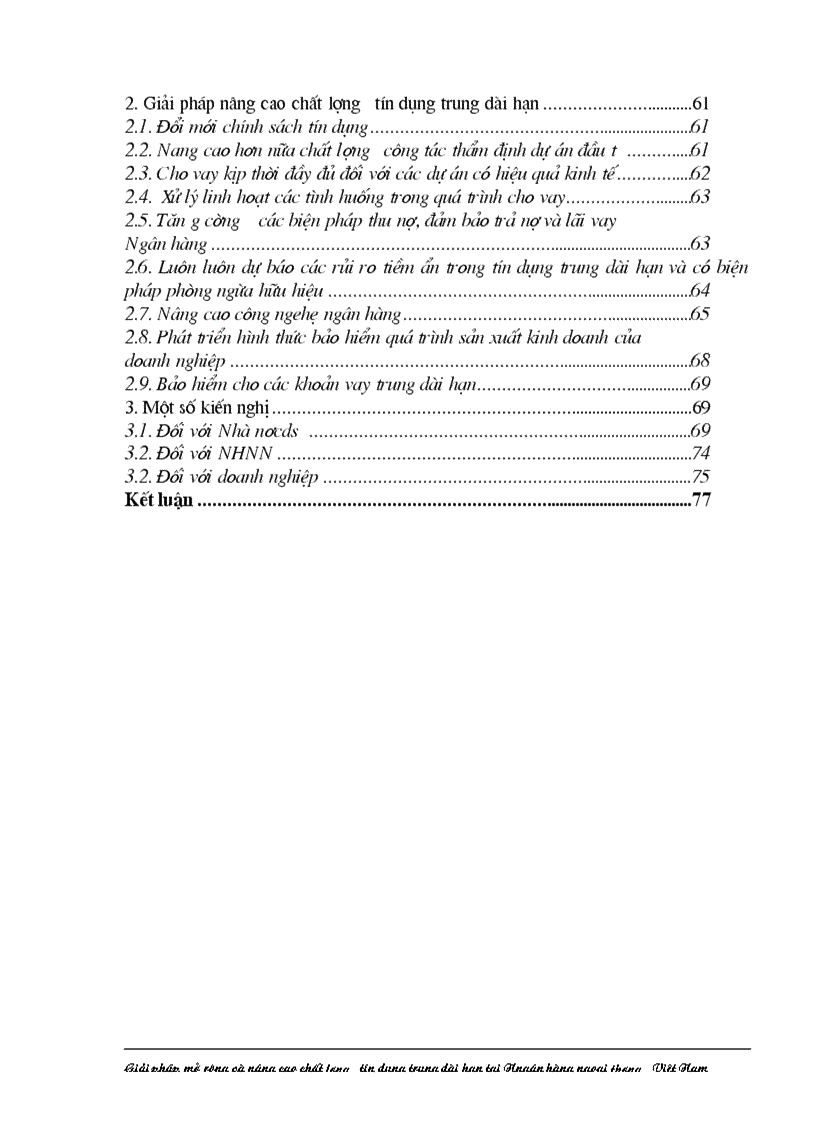 image for page Giải pháp nhằm nâng cao chất lượng tín dụng trung dài hạn tại Ngân hàng Ngoại thương Việt Nam
