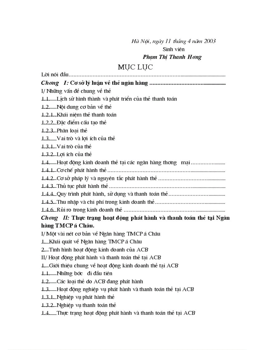 image for page Giải pháp nhằm hoàn thiện và nâng cao hoạt động phát hành thanh toán thẻ tại NHTMCP Á Châu