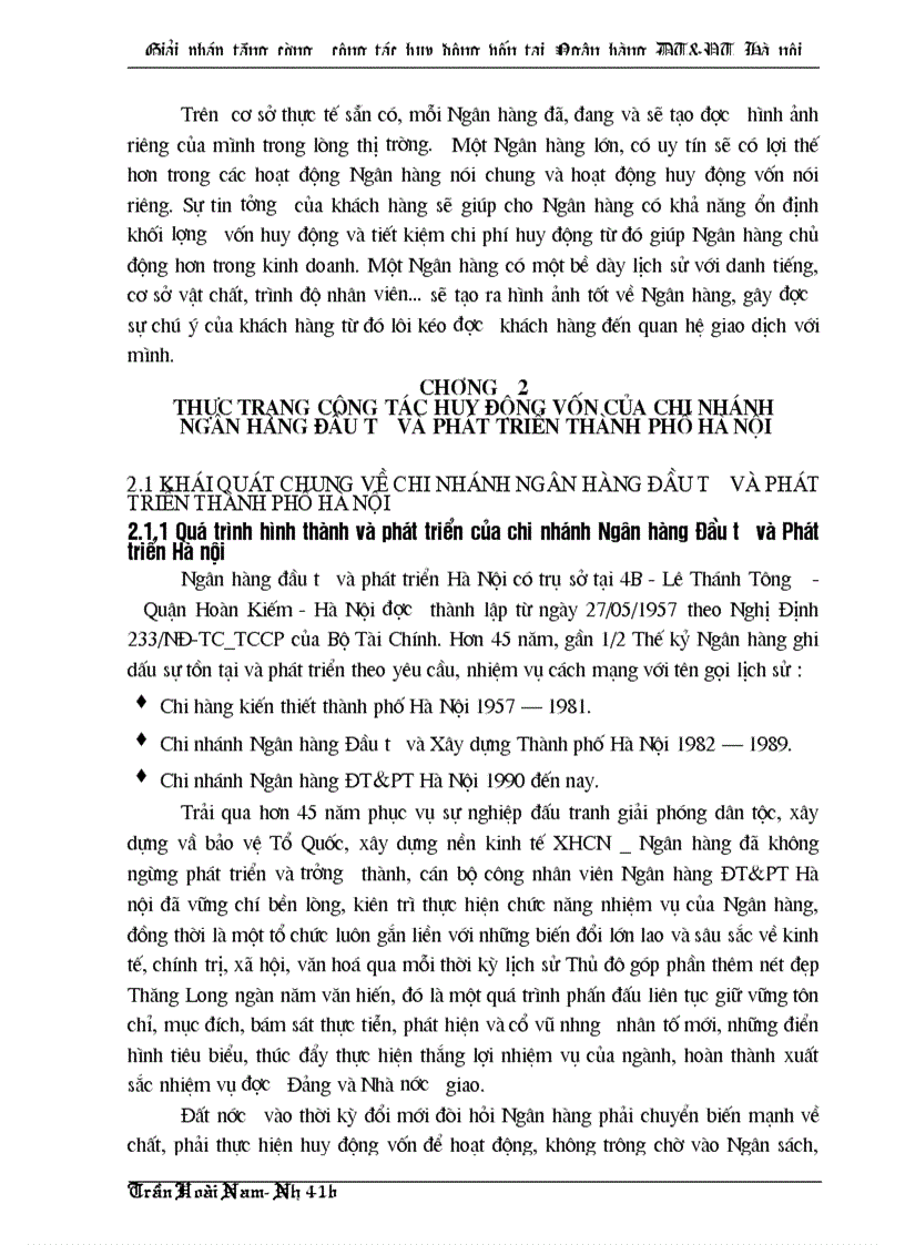 image for page Giải pháp tăng cường công tác huy động vốn tại Ngân hàng Đầu tư và Phát triển thành phố Hà Nội