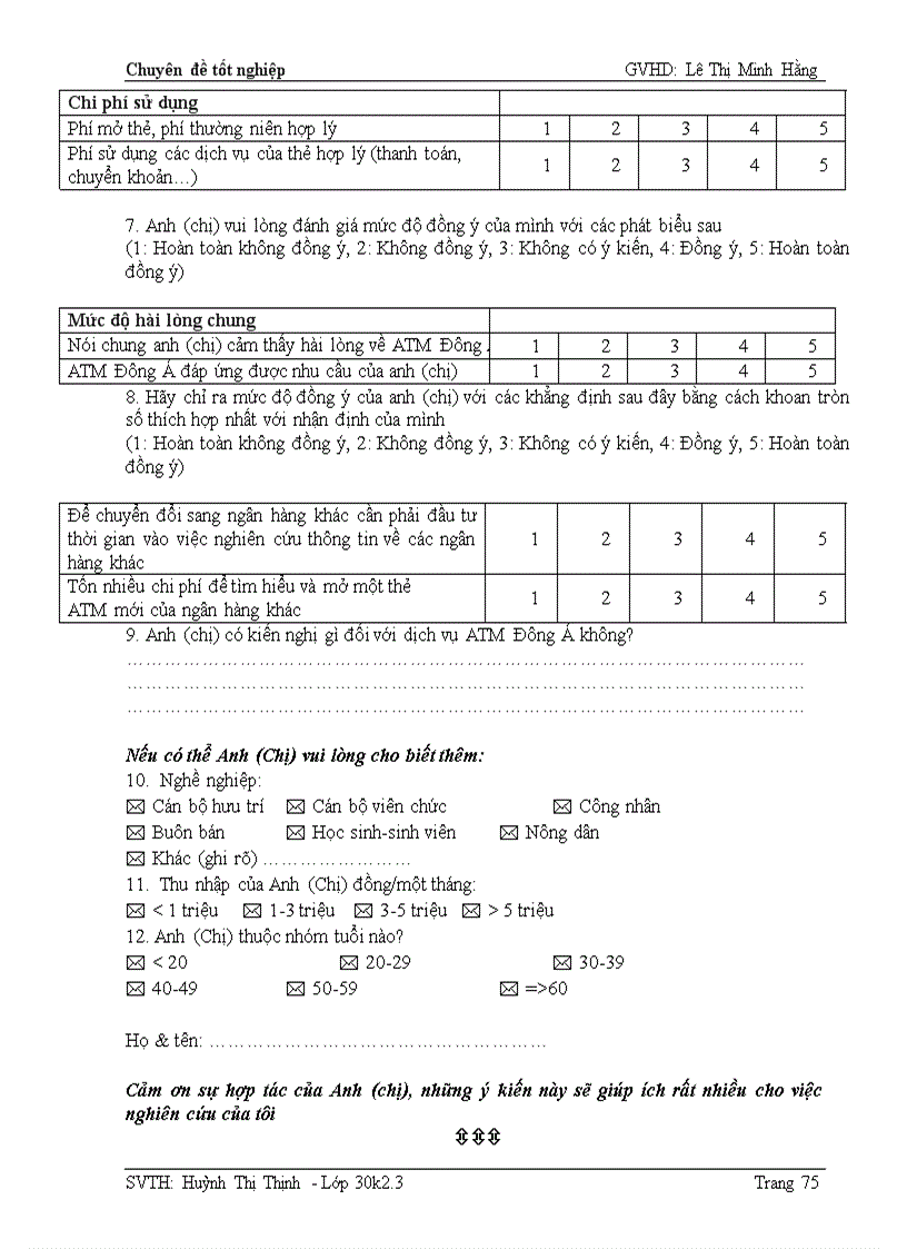 image for page Nghiên cứu các biến số ảnh hưởng đến lòng trung thành của khách hàng thẻ atm tại ngân hàng đông á