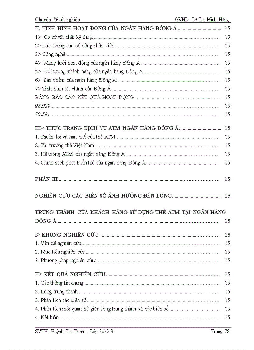 image for page Nghiên cứu các biến số ảnh hưởng đến lòng trung thành của khách hàng thẻ atm tại ngân hàng đông á