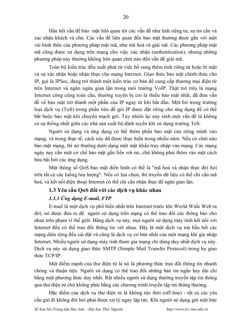 image for page Các kỹ thuật đảm bảo chất lượng dịch vụ trong mạng ip