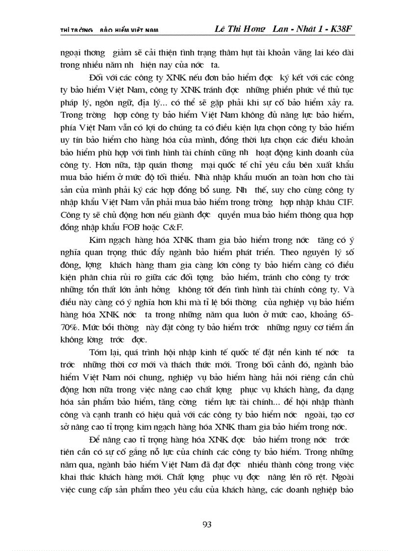 image for page Bảo hiểm Việt Nam trước thềm hội nhập và giải pháp đẩy mạnh sự phát triển của thị trường bảo hiểm Việt Nam đến 2010