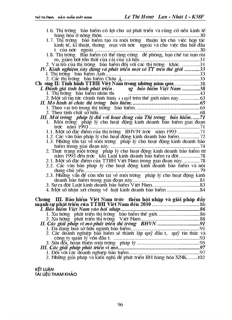 image for page Bảo hiểm Việt Nam trước thềm hội nhập và giải pháp đẩy mạnh sự phát triển của thị trường bảo hiểm Việt Nam đến 2010