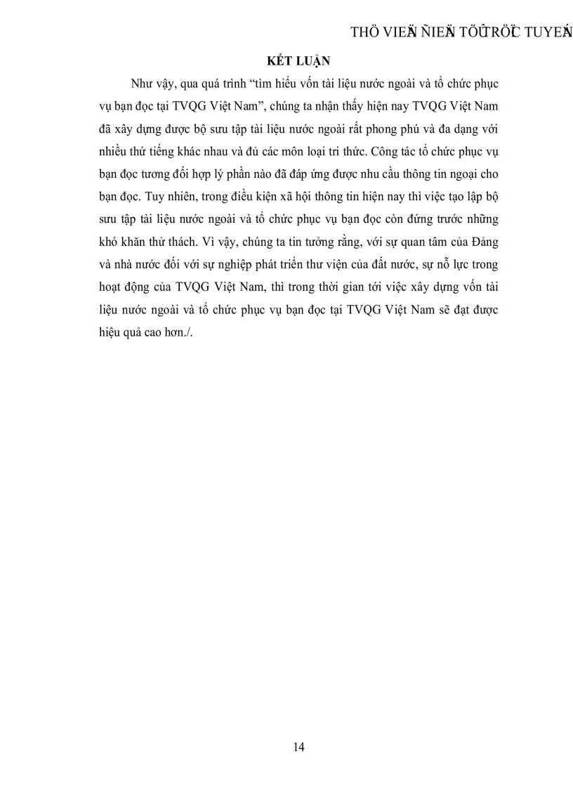 image for page Tìm hiểu vốn tài liệu nước ngoài và tổ chức phục vụ bạn đọc tại thư viện Quốc gia Việt Nam
