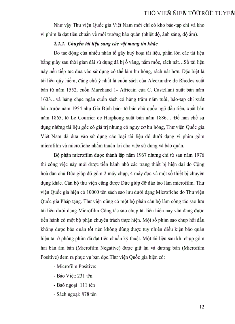 image for page Công tác bảo quản tài liệu tại Thư viện quốc gia Việt Nam