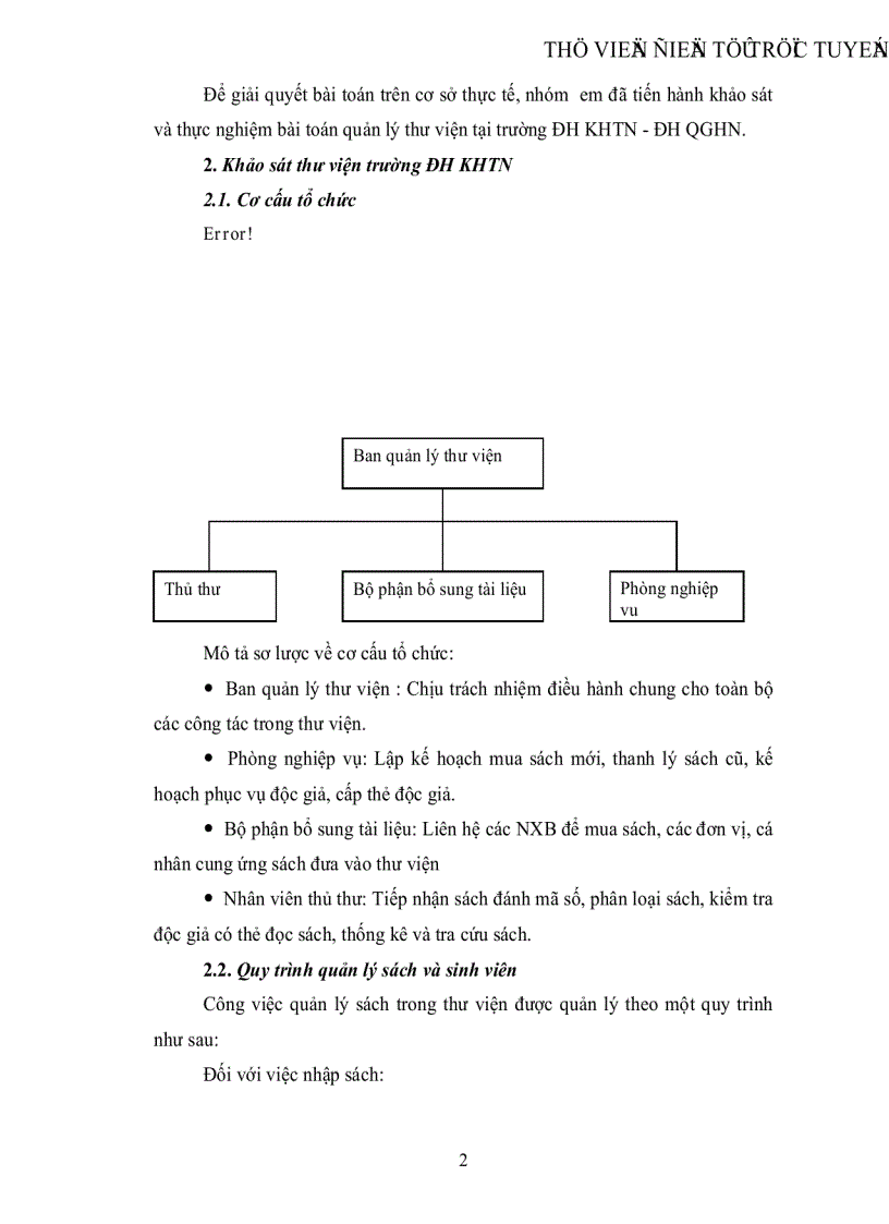 image for page Hệ thống quản lý thư viện