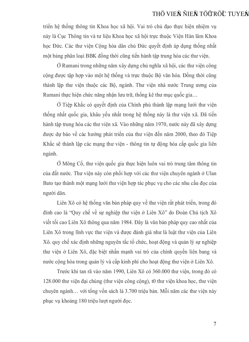 image for page Những vấn đề mới của sự nghiệp thư viện thế giới nửa cuối thế kỷ XX