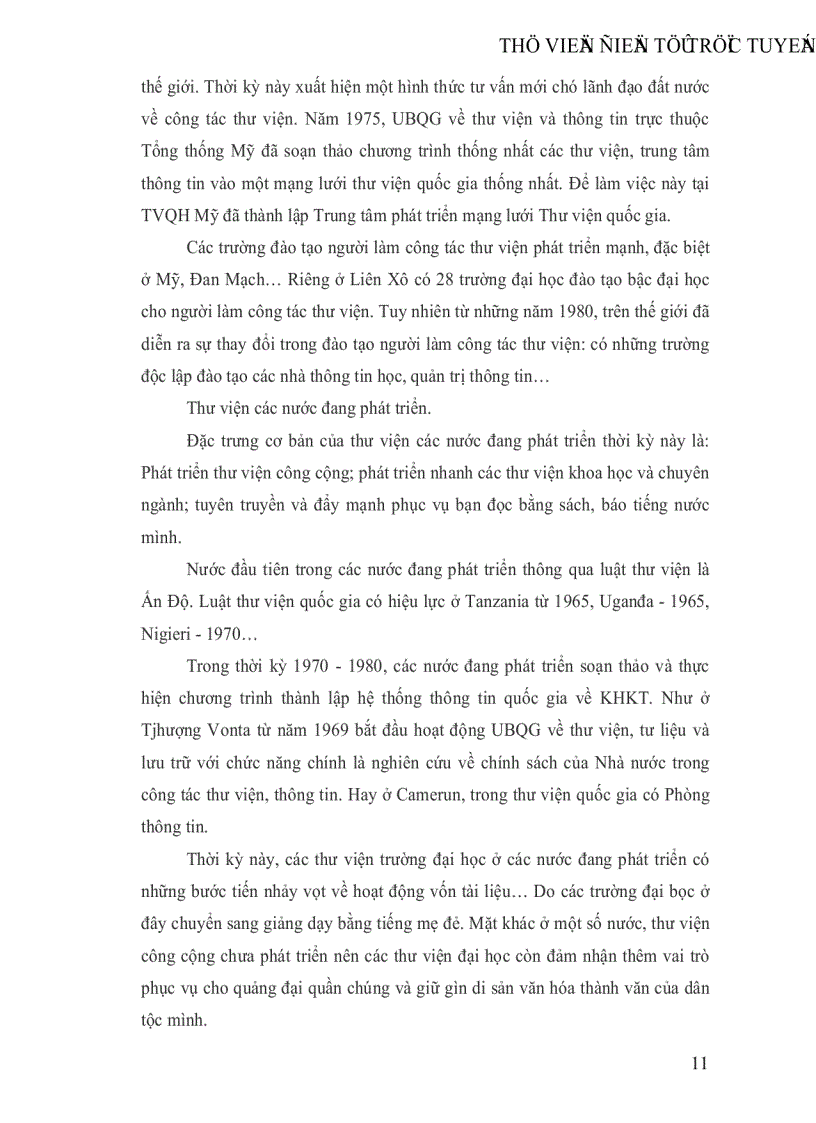 image for page Những vấn đề mới của sự nghiệp thư viện thế giới nửa cuối thế kỷ XX