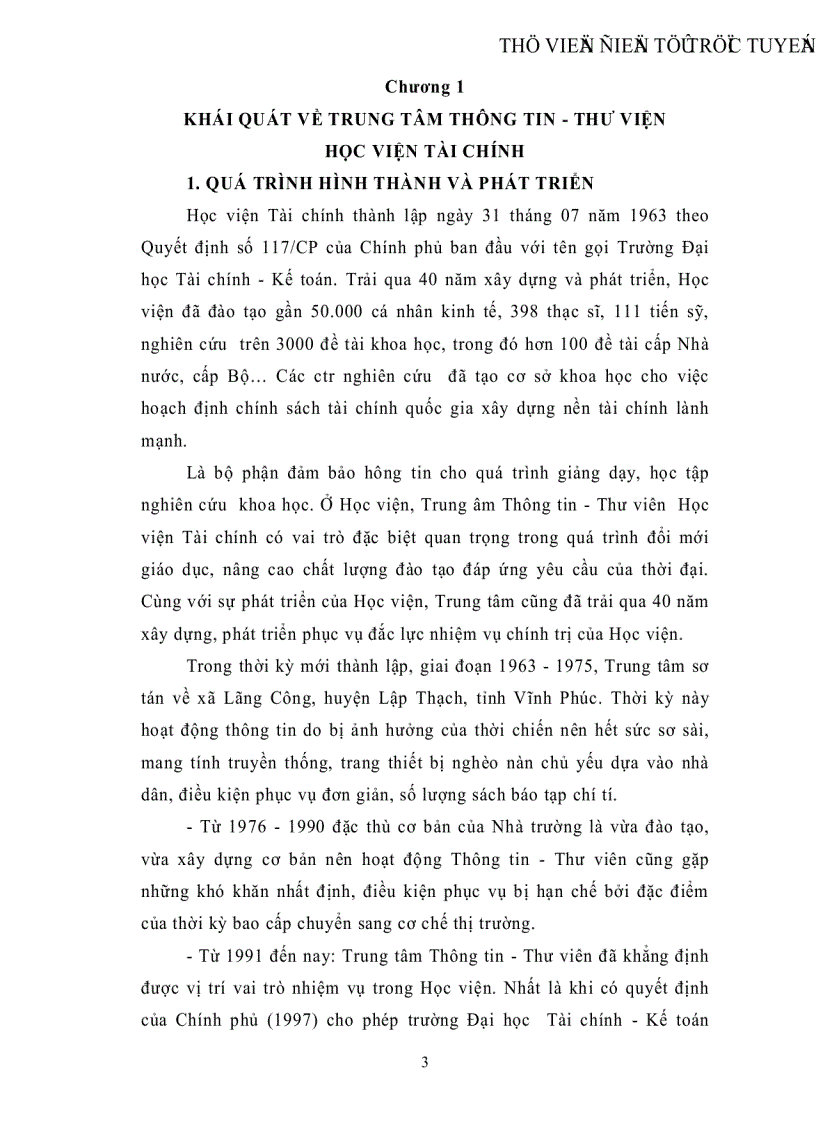image for page Thực trạng hoạt động và chiến lược phát triển của trung tâm Thông tin Thư viện Học viện Tài chính