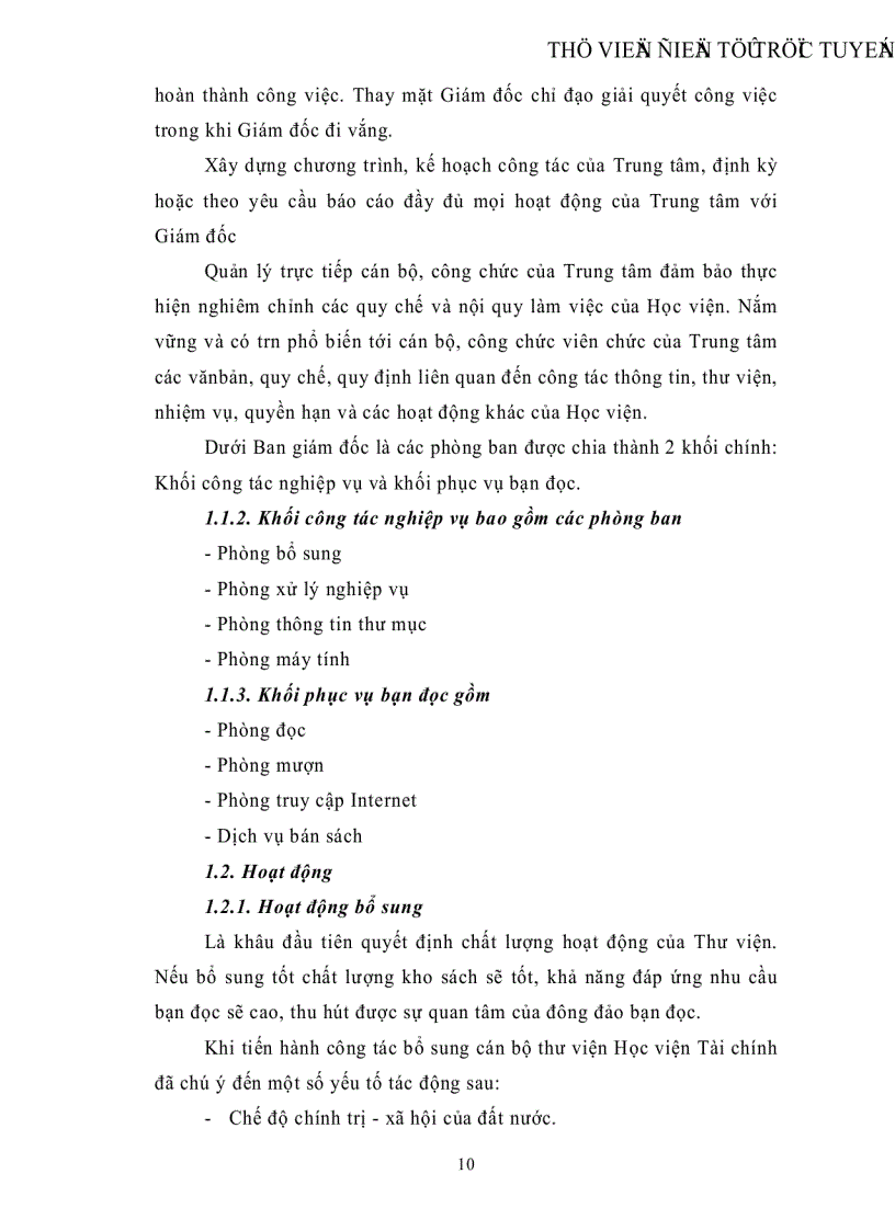 image for page Thực trạng hoạt động và chiến lược phát triển của trung tâm Thông tin Thư viện Học viện Tài chính