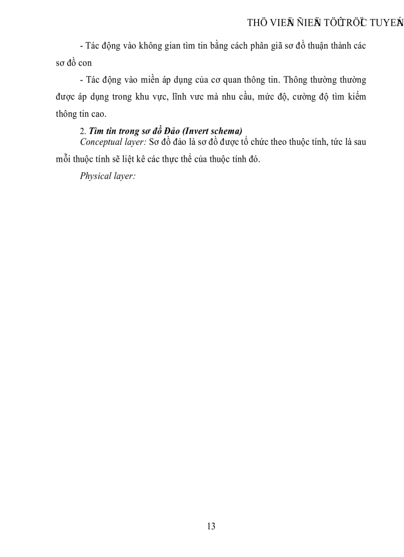 image for page Phân tích so sánh quá trình tìm tin trong sơ đồ thuận và sơ đồ đảo