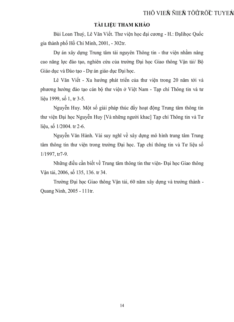 image for page Tìm hiểu công tác phát triển nguồn lực thông tin tại Trung tâm Thông tin Thư viện trường Đại học Giao thông Vận tải