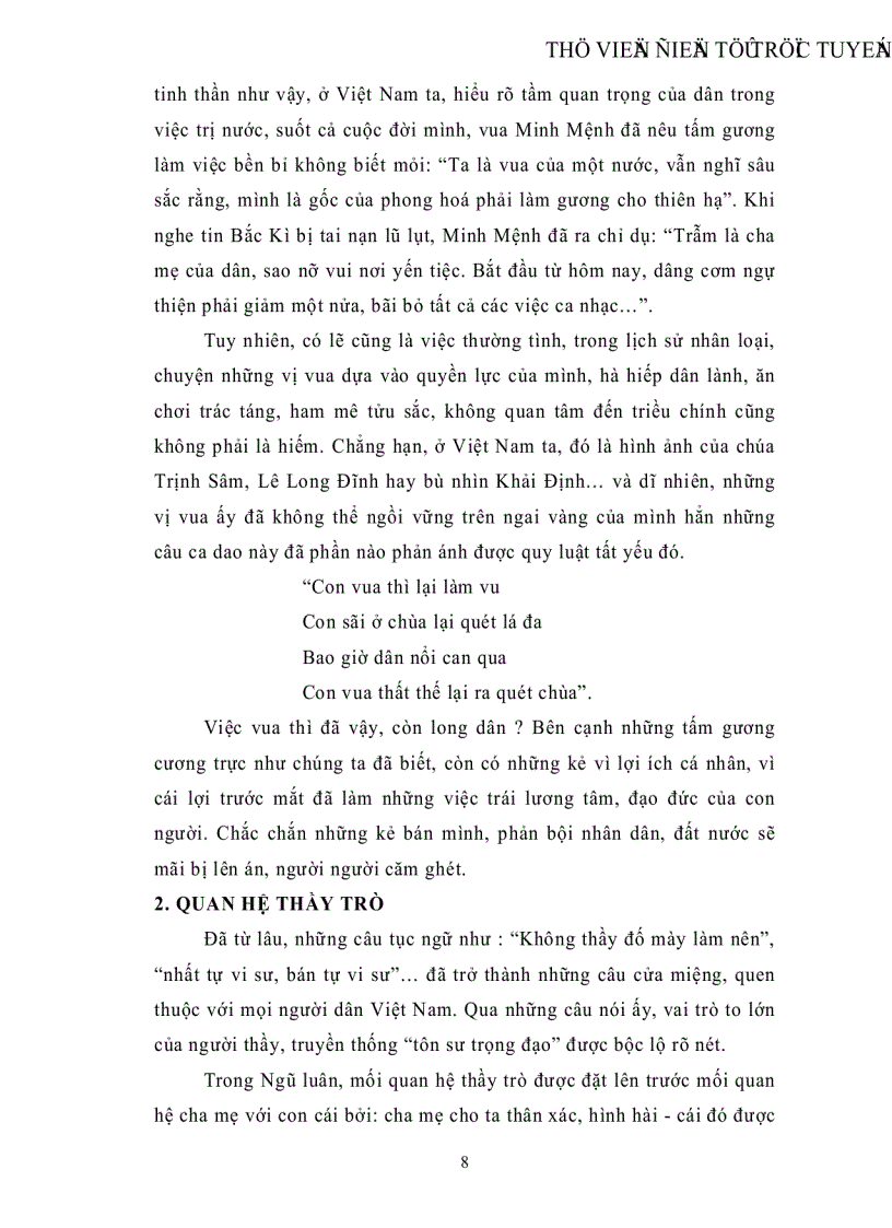 image for page Biện chứng cái đẹp trong xã hội thông qua ngũ luân