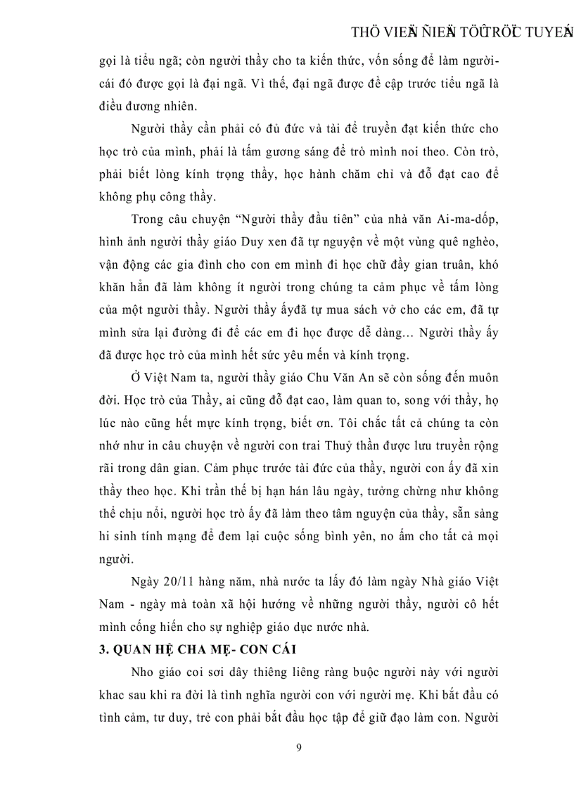 image for page Biện chứng cái đẹp trong xã hội thông qua ngũ luân