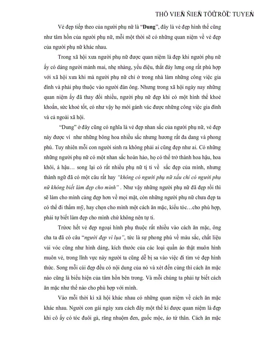 image for page Quan niệm về tứ đức Công Dung Ngôn Hạnh của người phụ nữ Việt Nam xưa và nay