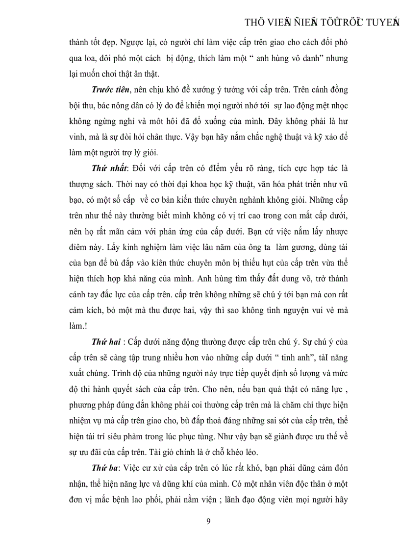 image for page Cái đẹp trong nghệ thuật ứng xử giữa cấp trên và cấp dưới