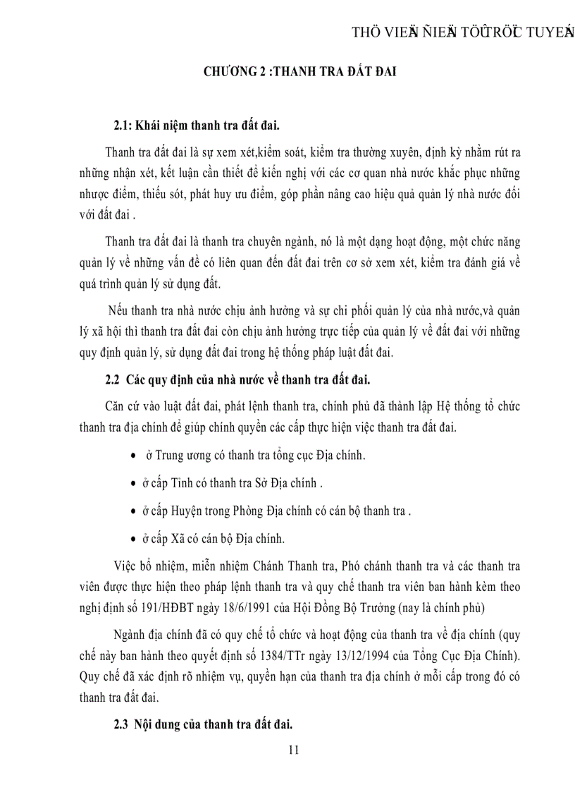 image for page Thanh tra trong quản lý nhà nước về đất đai trên địa bàn huyện Hữu Lũng tỉnh Lạng Sơn
