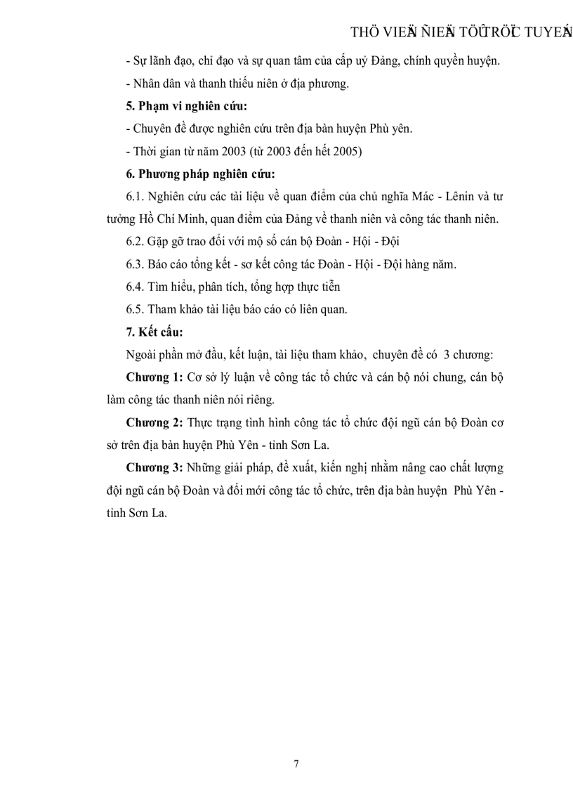 image for page Thực trạng và các giải pháp nhằm nâng cao chất lượng đội ngũ cán bộ Đoàn cơ sở trên địa bàn huyện Phù Yên Tỉnh Sơn La