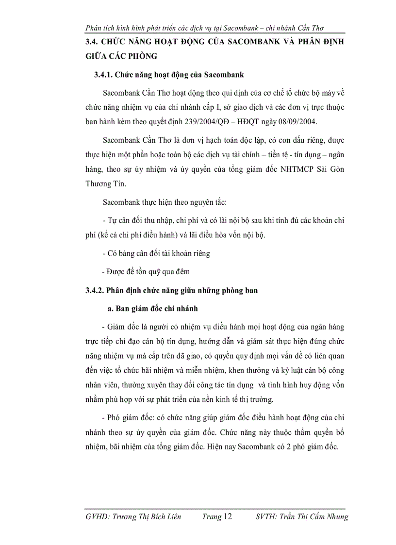 image for page Phân tích Phát Triển Các Dịch Vụ Tại ngân hàng thương mại cổ phần Sài Gòn Thương Tín Chi Nhánh Cần Thơ