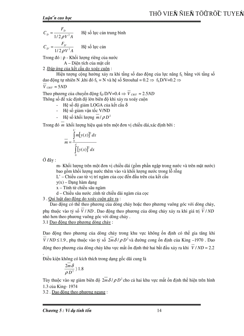 image for page Dao động của cọc đối với công trình biển