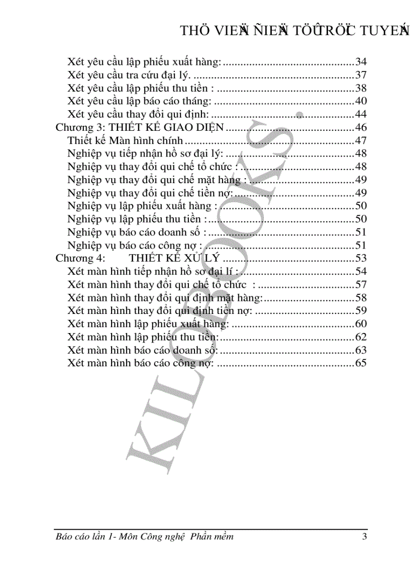image for page Nhập môn Công nghệ Phần mềm Quản lý các đại lý