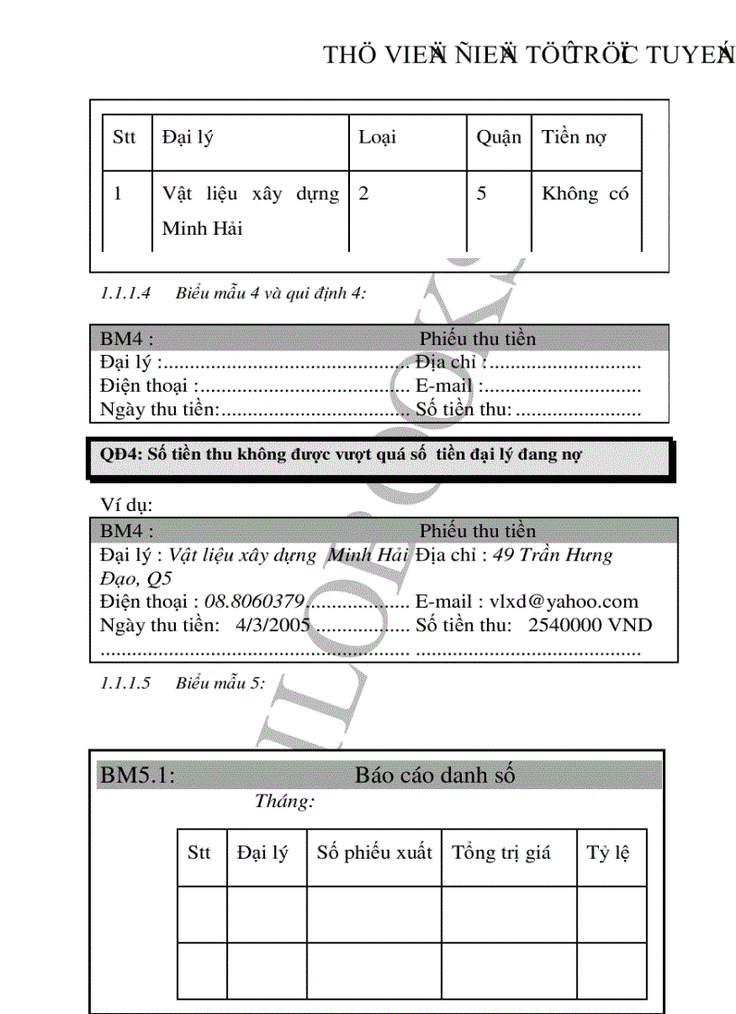 image for page Nhập môn Công nghệ Phần mềm Quản lý các đại lý