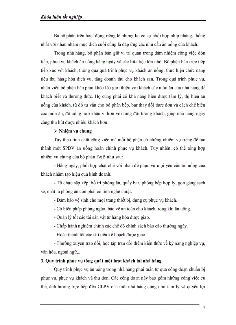 image for page Thực trạng và một số giải pháp nâng cao chất lượng dịch vụ ăn uống tại KS