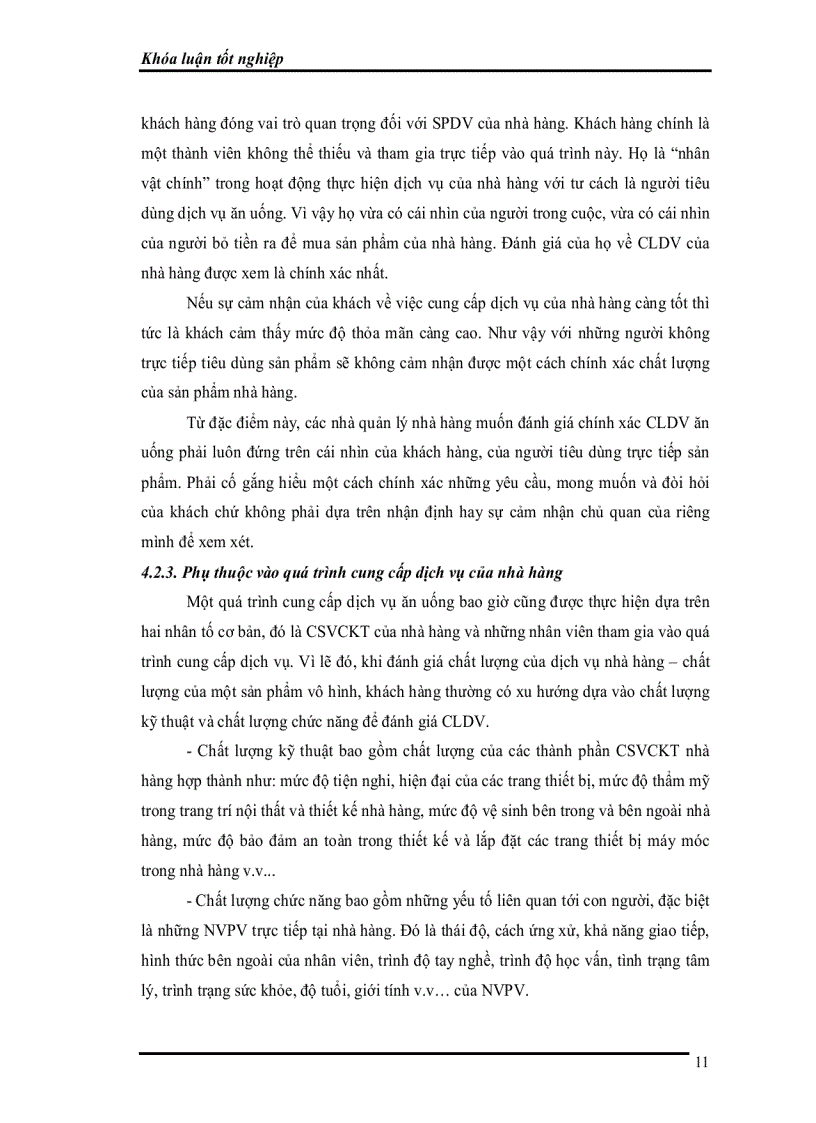 image for page Thực trạng và một số giải pháp nâng cao chất lượng dịch vụ ăn uống tại KS