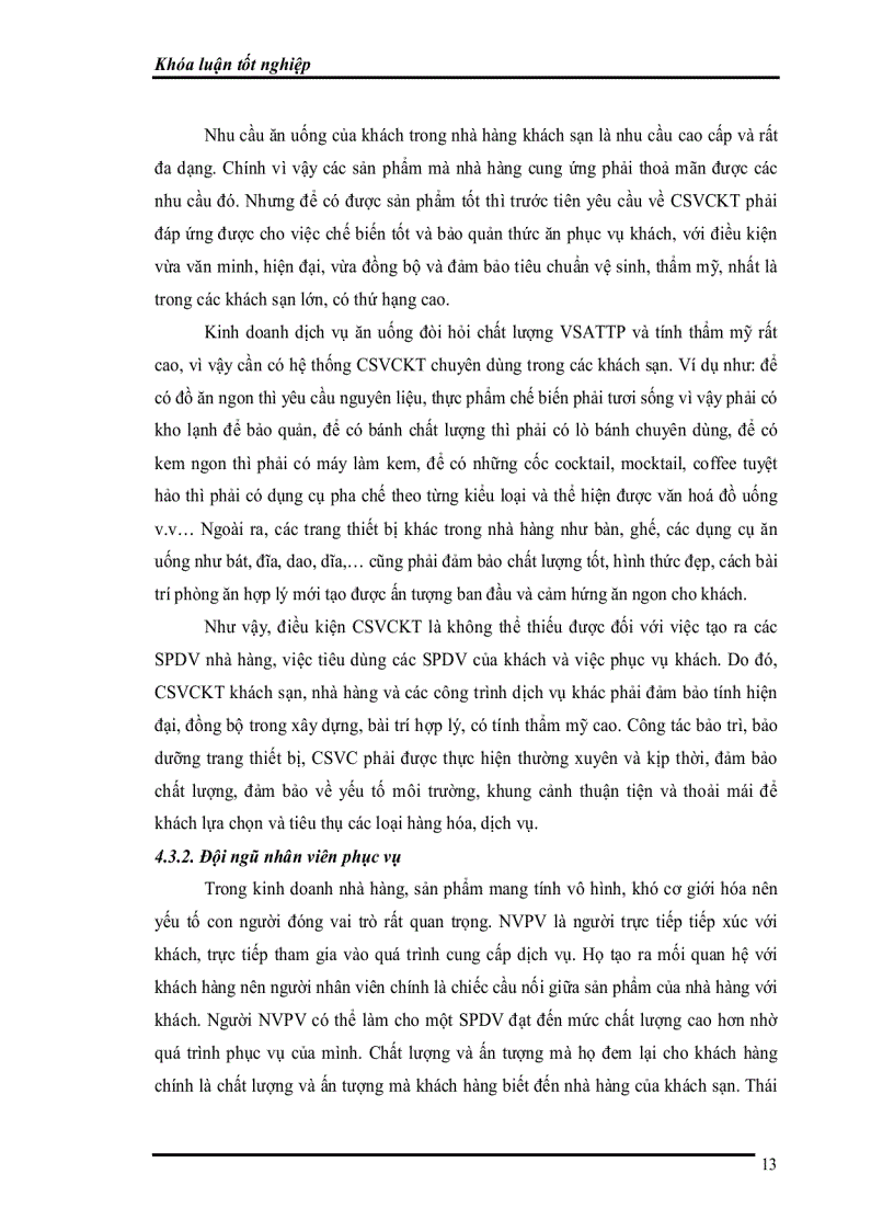 image for page Thực trạng và một số giải pháp nâng cao chất lượng dịch vụ ăn uống tại KS