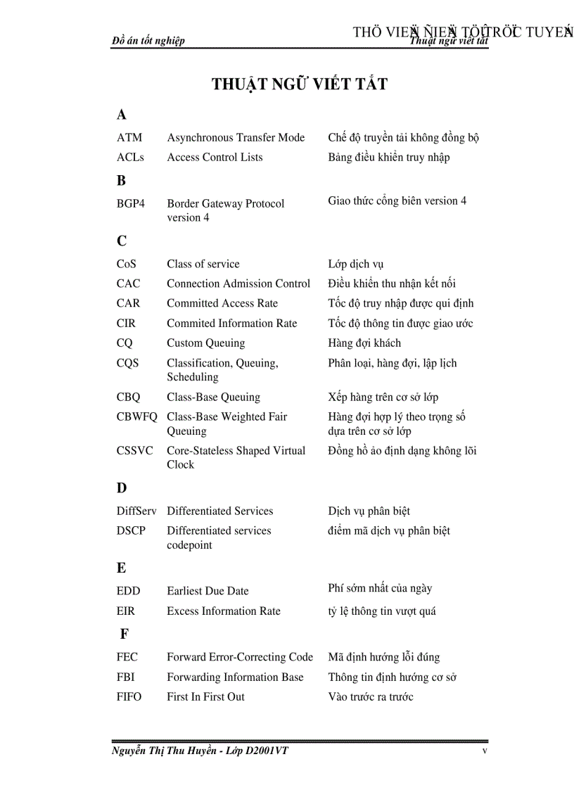 image for page Nghiên cứu ứng dụng của kĩ thuật lập lịch trong mạng IP và định hướng cho mạng viễn thông trong tương lai