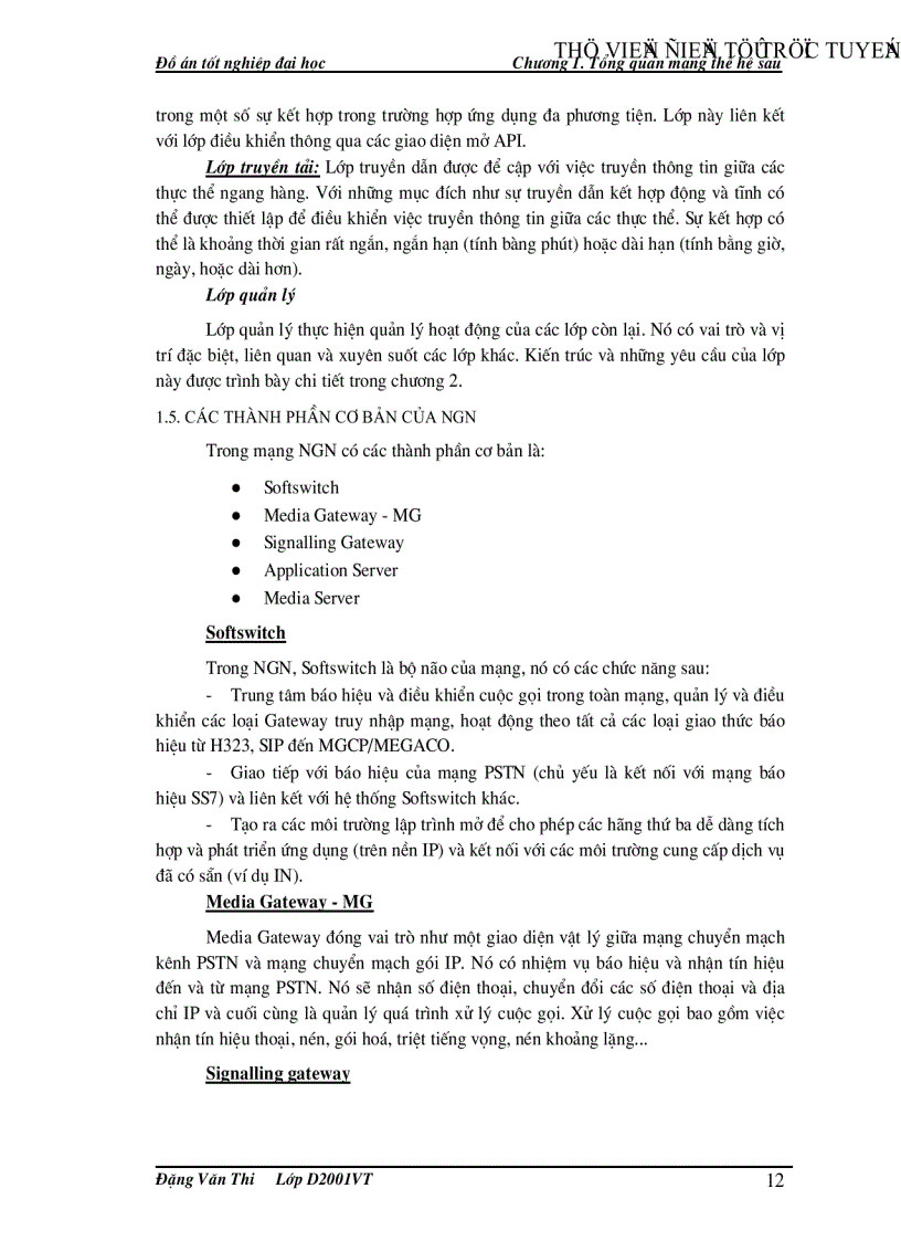 image for page Quản lý hiệu năng trong mạng MGN và ứng dụng tại VNPT