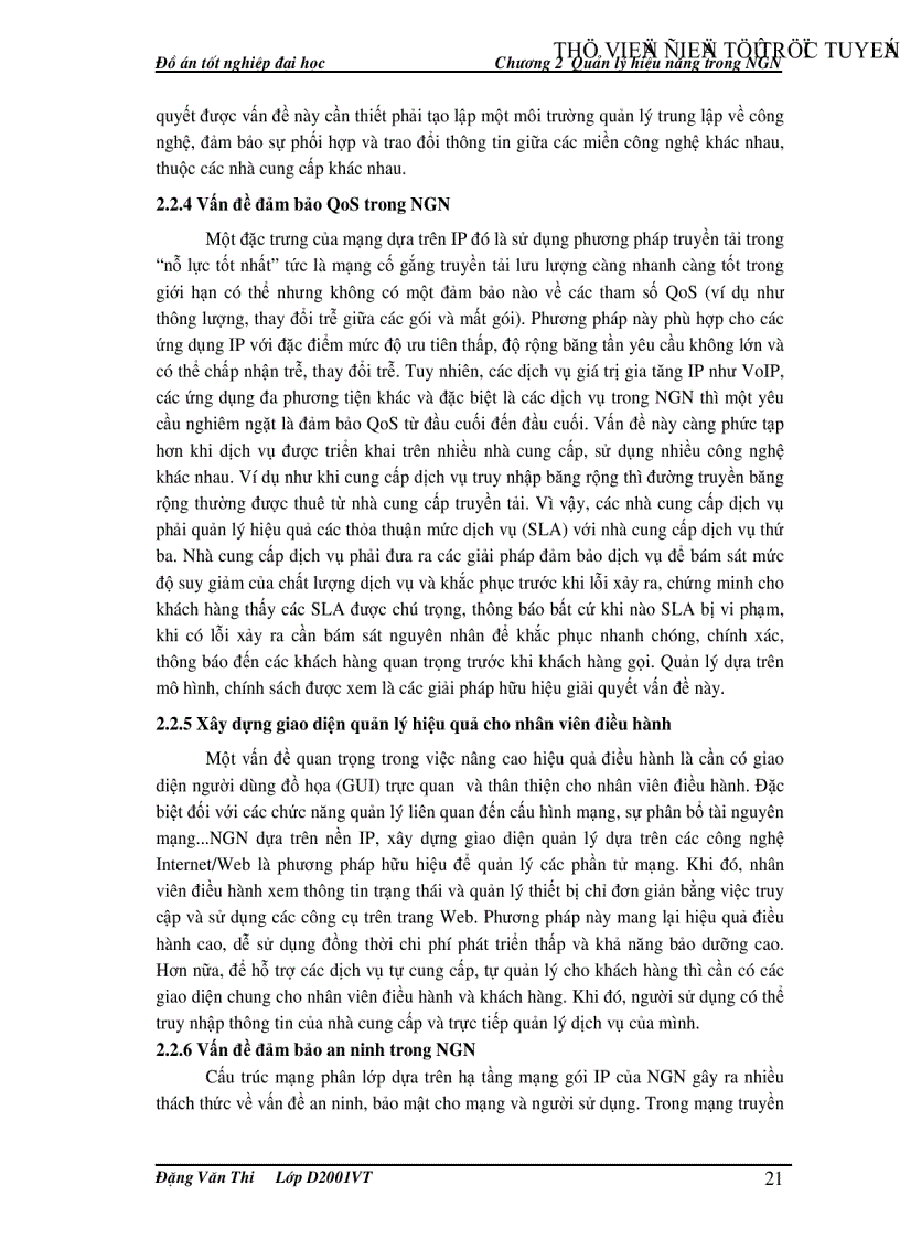 image for page Quản lý hiệu năng trong mạng MGN và ứng dụng tại VNPT