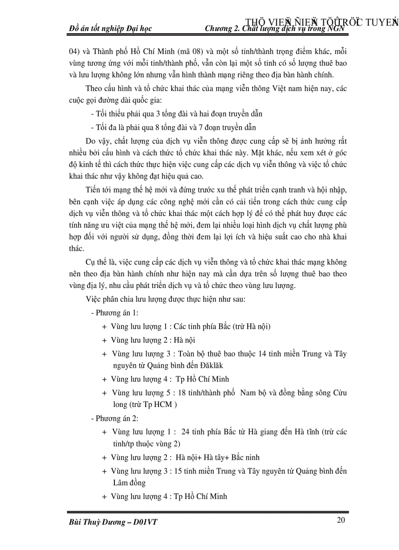 image for page Nghiên cứu phương thức điều khiển chất lượng dịch vụ trong mạng thế hệ sau