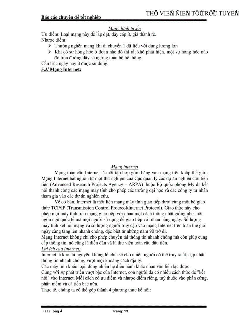 image for page Tổ chức triển khai hệ thống mạng trong công ty