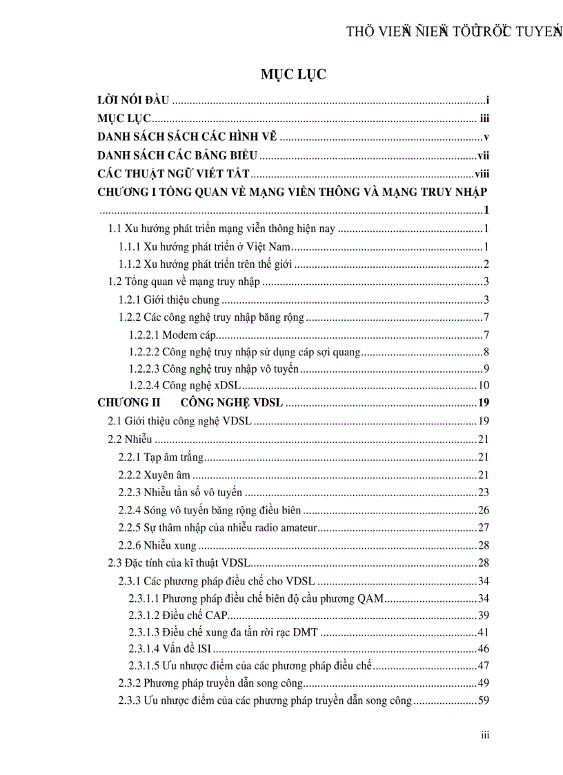 image for page Công nghệ VDSL và khả năng ứng dụng