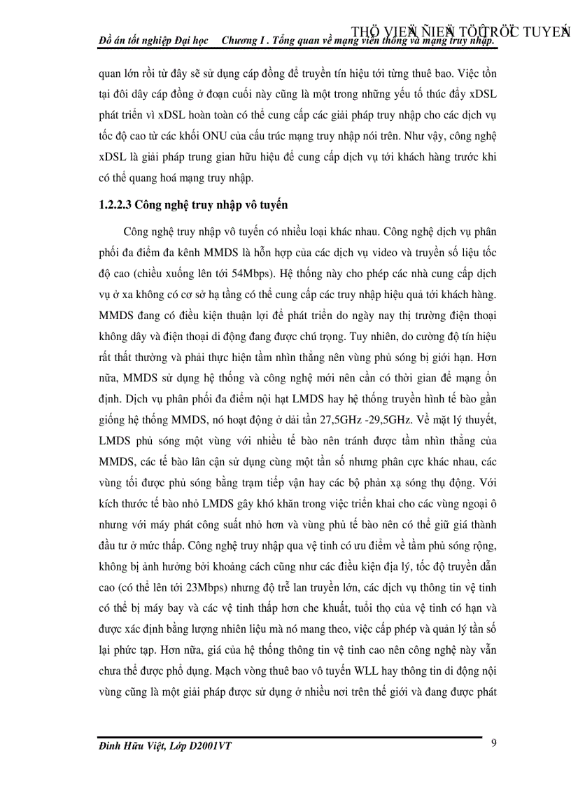 image for page Công nghệ VDSL và khả năng ứng dụng