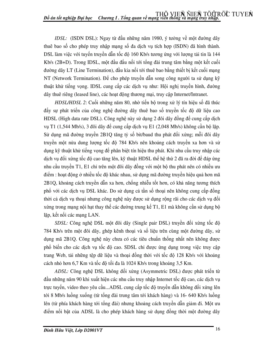 image for page Công nghệ VDSL và khả năng ứng dụng