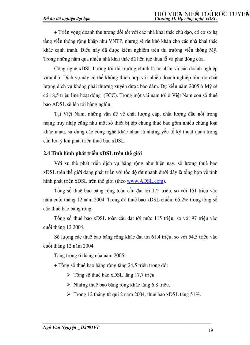 image for page Công nghệ ADSL2 và khả năng ứng dụng