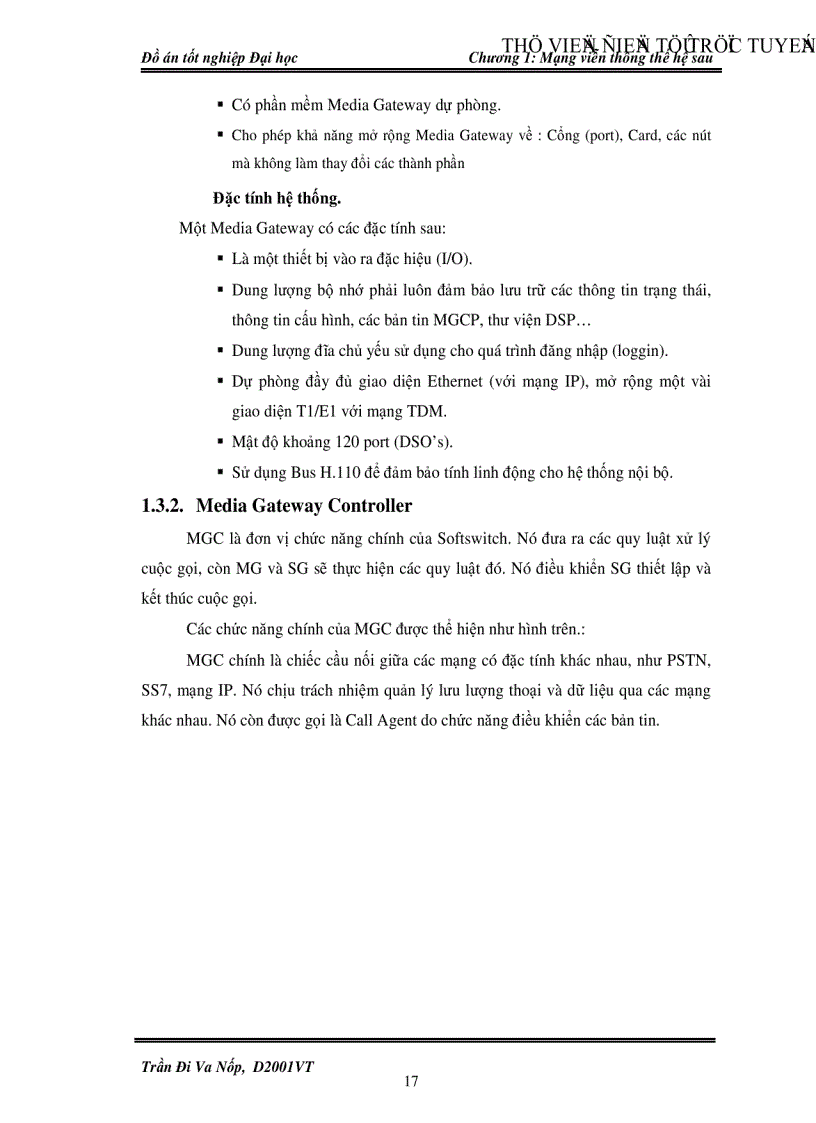 image for page Giao thức báo hiệu trong mạng thế hệ sau NGN