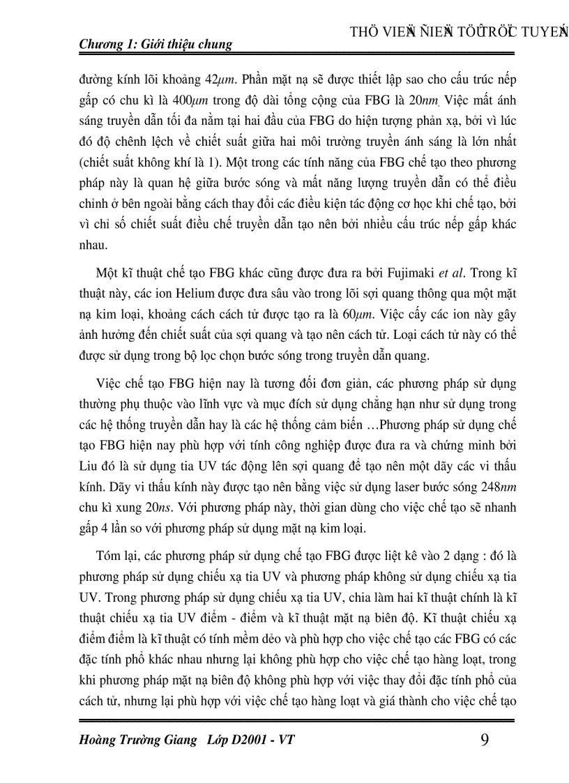 image for page Cách tử Bragg sợi quang