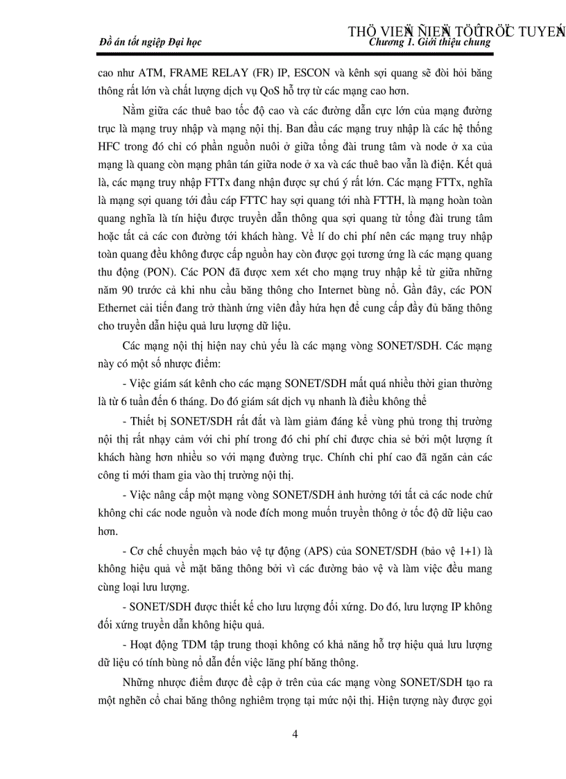 image for page Nghiên cứu mạng Man chuyển mạch gói đơn chặng lựa chọn bước sóng dựa trên AWG