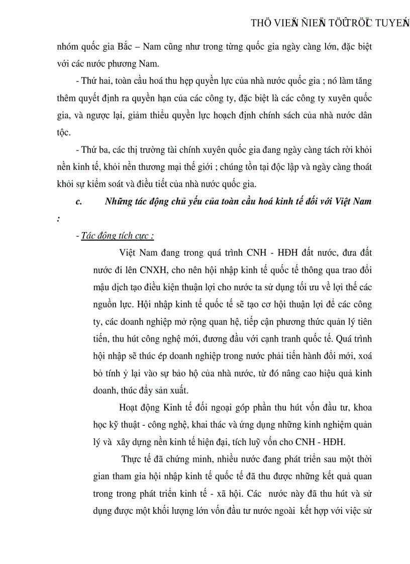 image for page Thực trạng và giải pháp để mở rộng và nâng cao hiệu quả của hoạt động kinh tế đối ngoại nước ta trong quá trình hội nhập với khu vực và thế giới trong giai đoạn hiện nay