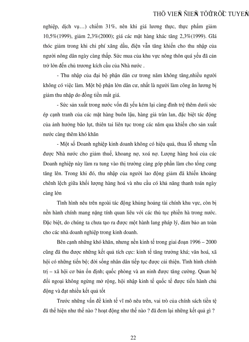 image for page Vai trò của chính sách tiền tệ trong việc điều tiết hoạt động kinh tế vĩ mô của Việt Nam