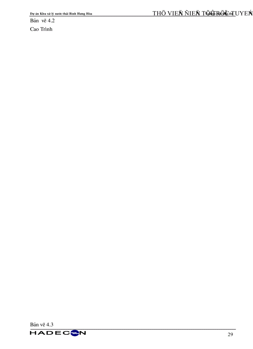image for page Báo cáo nghiên cứu khả thi Dự án khu xử lý nước thải Bình Hưng Hòa