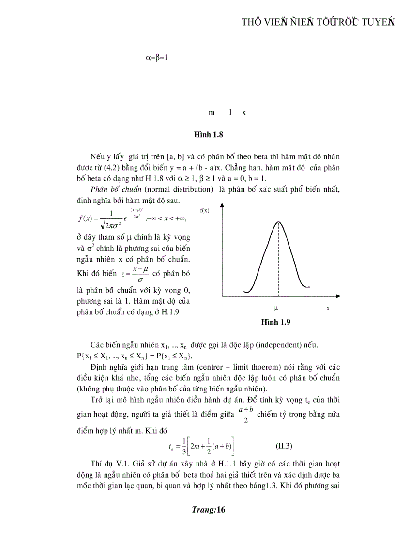 image for page Điều hành dự án bằng phương pháp PERT PCM và ứng dụng giải bài toán lập lịch thi công công trình