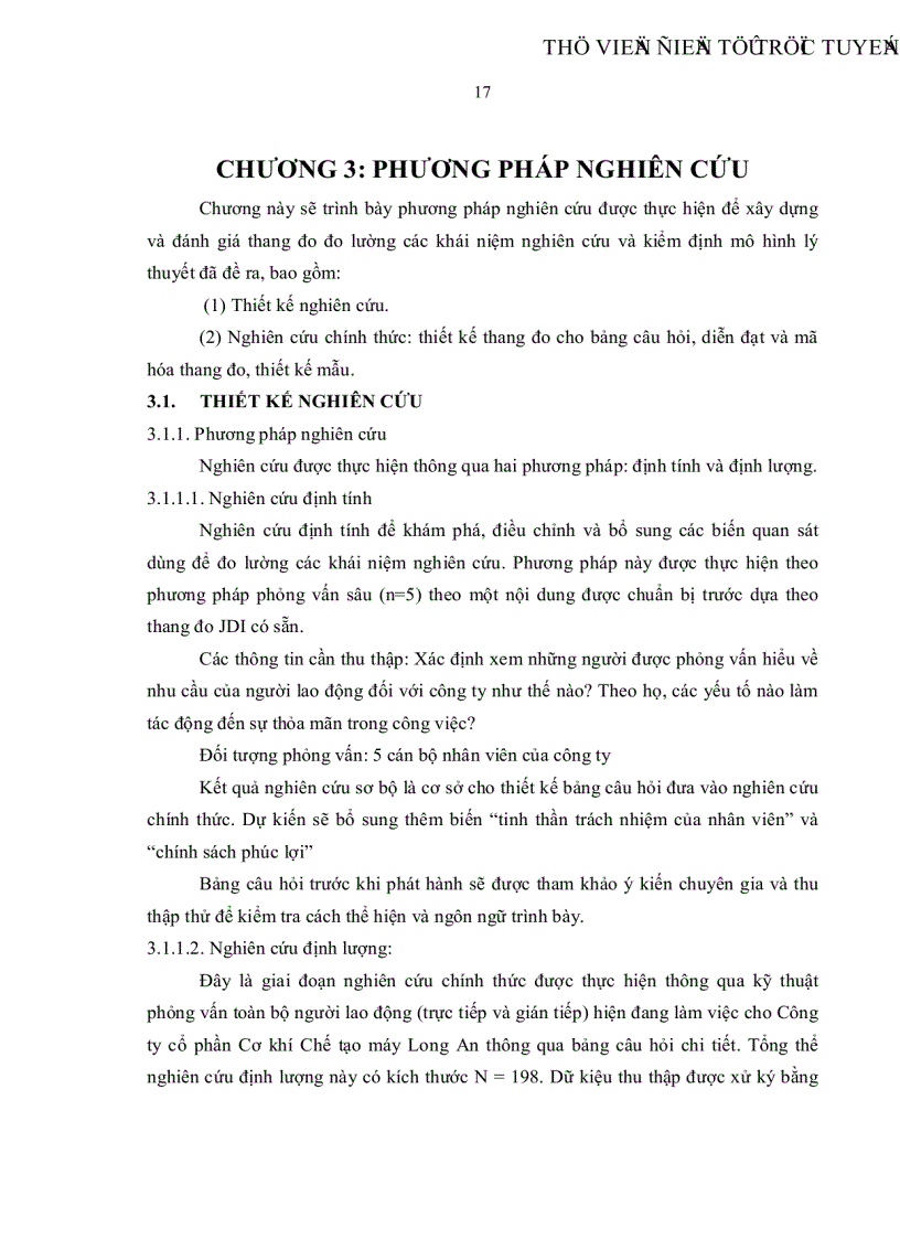 image for page Đo lường sự thỏa mãn trong công việc của người lao động tại Công ty cổ phần Cơ khí Chế tạo máy Long An