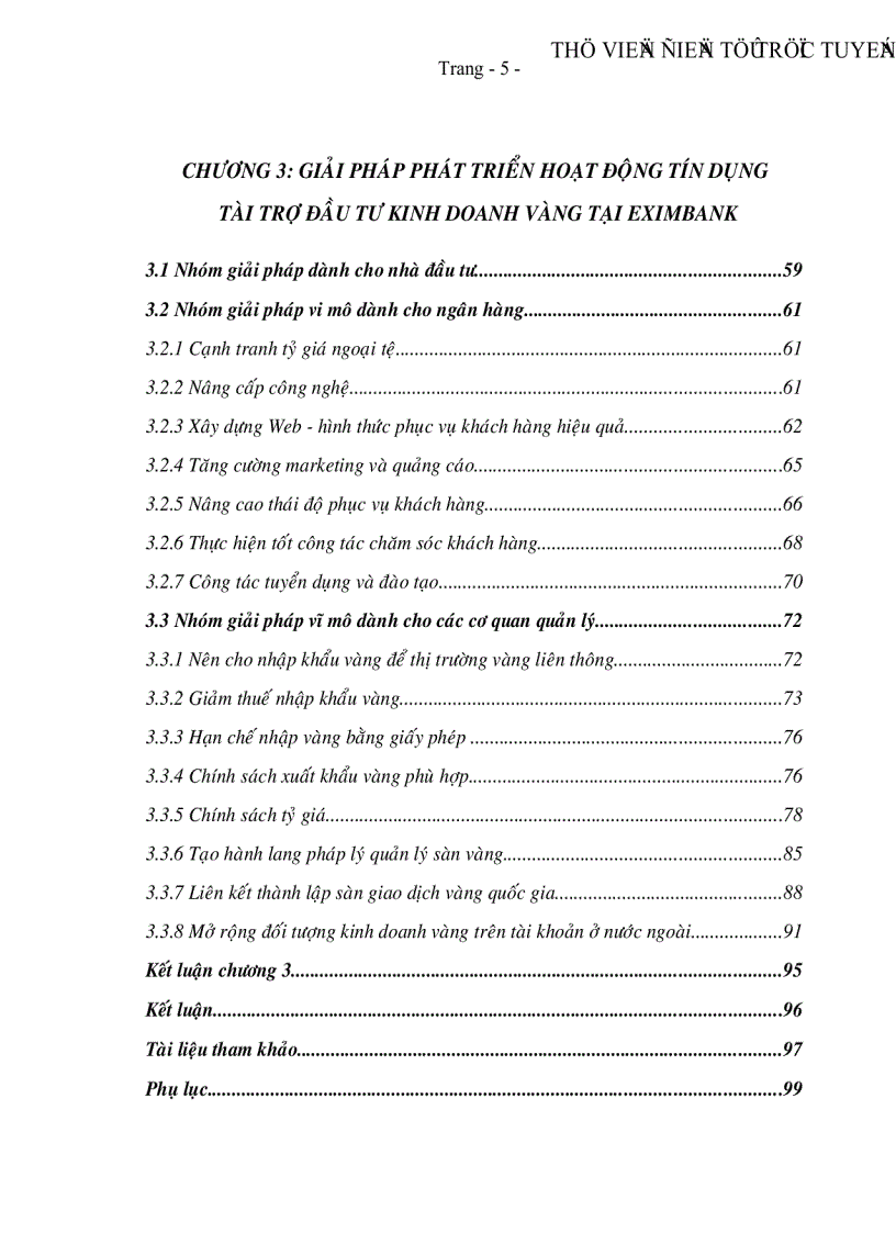 image for page Sử dụng công cụ tín dụng tài trợ đầu tư kinh doanh vàng tại Ngân hàng TMCP Xuất Nhập Khẩu Việt Nam