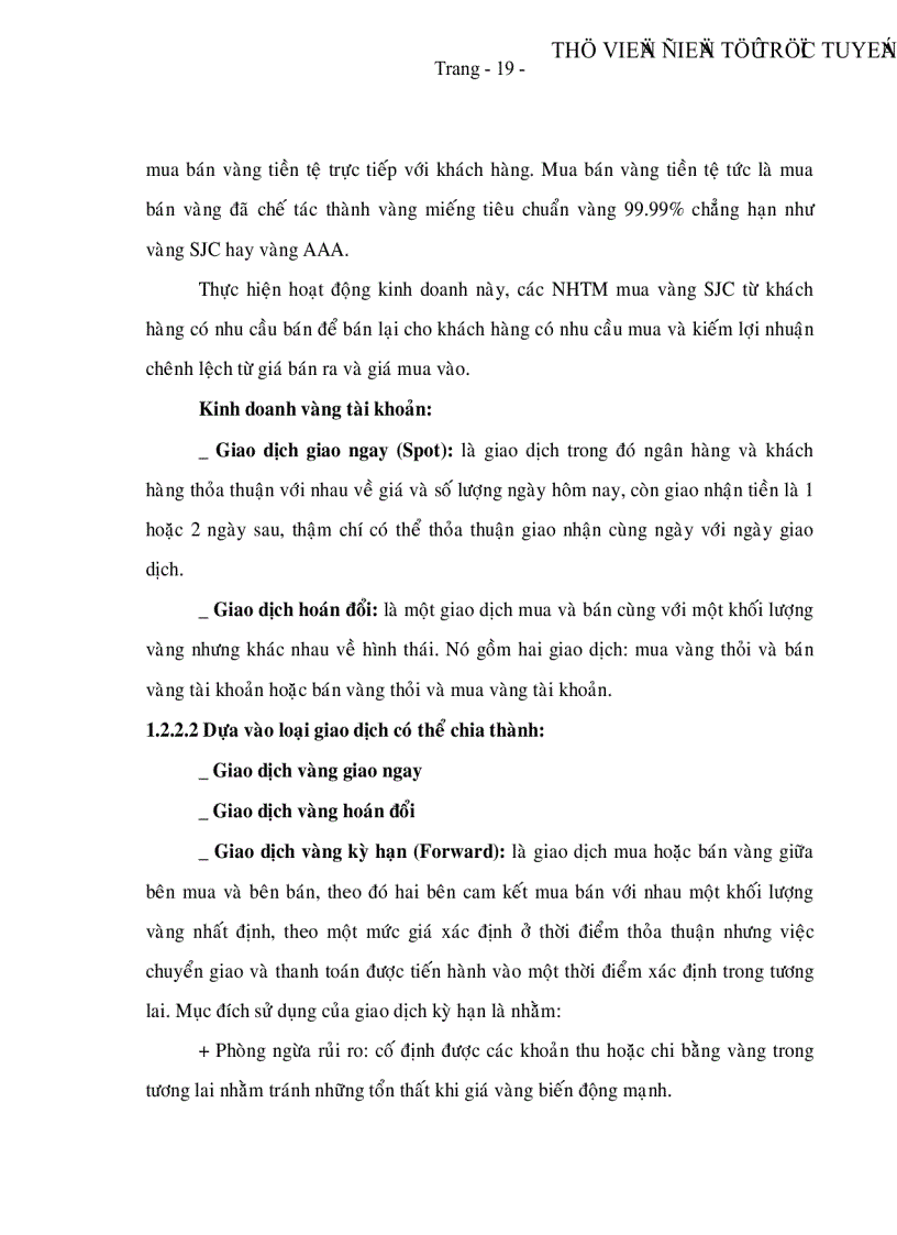 image for page Sử dụng công cụ tín dụng tài trợ đầu tư kinh doanh vàng tại Ngân hàng TMCP Xuất Nhập Khẩu Việt Nam