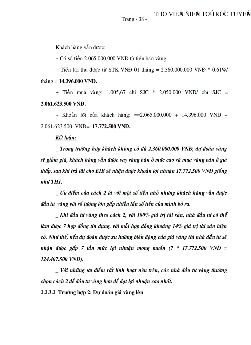 image for page Sử dụng công cụ tín dụng tài trợ đầu tư kinh doanh vàng tại Ngân hàng TMCP Xuất Nhập Khẩu Việt Nam